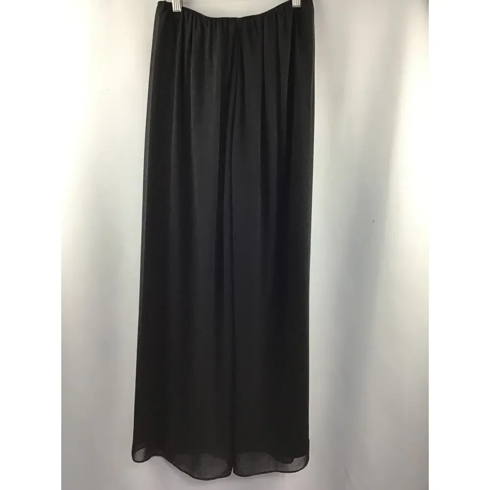 Alex Evenings Women's Black Wide Legged Trousers  Size S